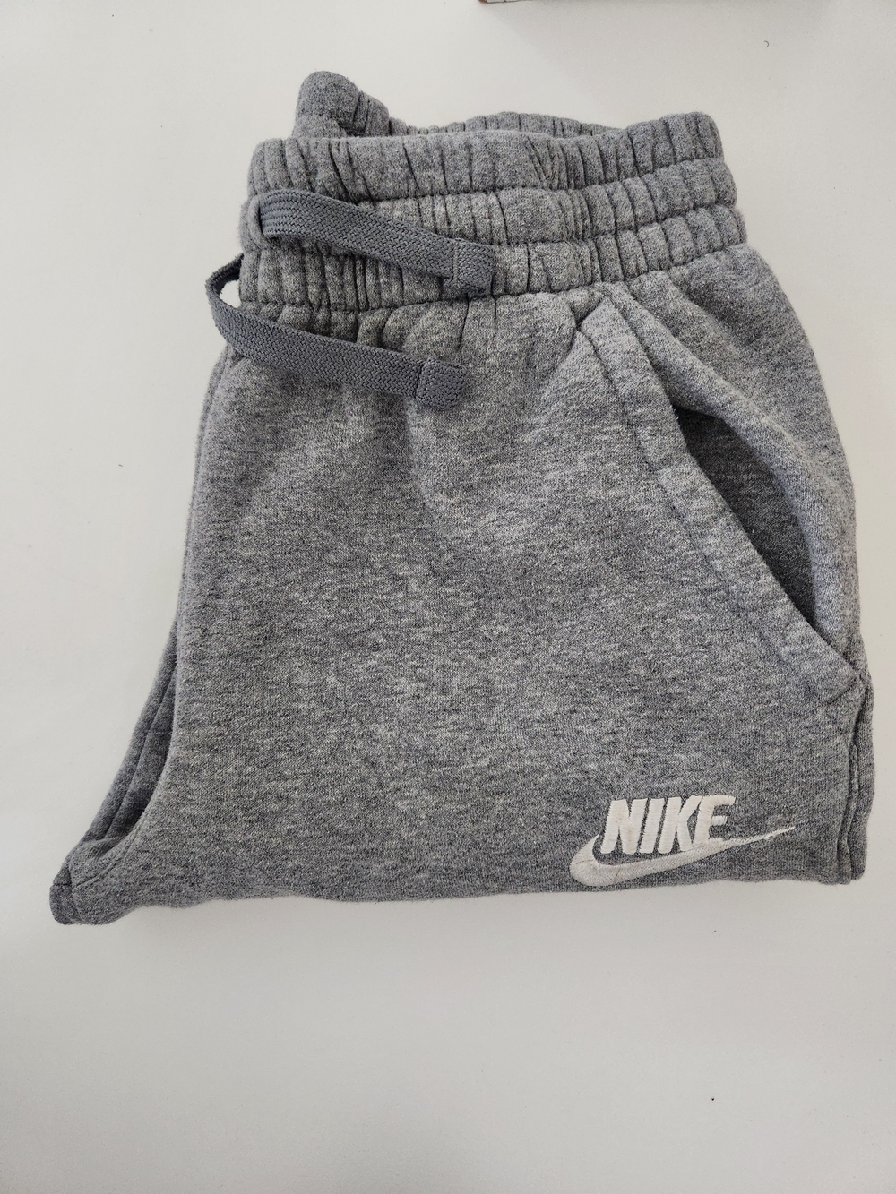 Nike Kids Gray Heather Fleece Joggers